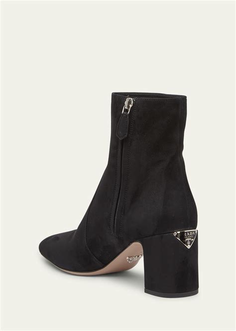 prada suede block heel bootie|Nordstrom Rack Pacific Commons Shopping Center.